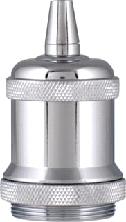 Bailey - Deco Retro Lampfitting Lamph. E27 Chroom