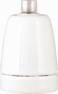 Bailey - Deco Lampfitting Lamph. E27 Porselein Wit