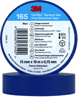 3M - TEMFLEX™ 165 Zelfklevende tape Temflex Isoltape Bl 15X10M