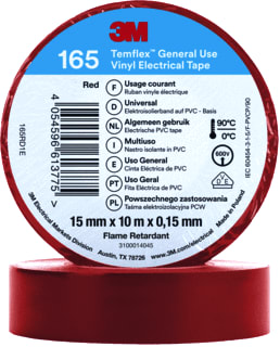 3M - TEMFLEX™ 165 Zelfklevende tape Temflex Isoltape Rd 15X10M