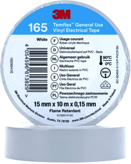 3M - TEMFLEX™ 165 Zelfklevende tape Temflex Isoltape Wi 15X10M
