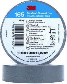 3M - TEMFLEX™ 165 Zelfklevende tape Vinyltape Grs 19Mmx20M