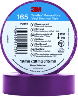 3M - TEMFLEX™ 165 Zelfklevende tape Vinyltape Pa 19Mmx20M