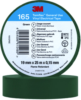 3M - TEMFLEX™ 165 Zelfklevende tape Vinyltape Gr 19Mmx25M