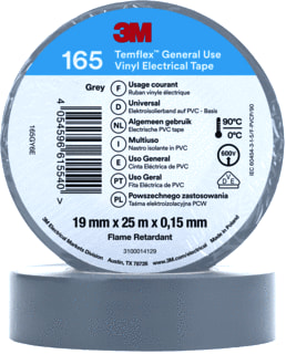 3M - TEMFLEX™ 165 Zelfklevende tape Vinyltape Grs 19Mmx25M