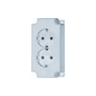 Hateha - SBD 16 Wandcontactdoos (WCD schakelmat.) Wcd Ra 2V Sbd16 Gr