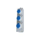Hateha - MVD CEE-contactdoos combinatie Multiverd Mvd001 3X3P 16A