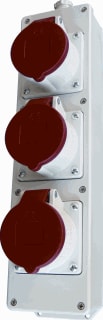 Hateha - MVD CEE-contactdoos combinatie Multiverd Mvd003 3X5P 16A