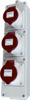 Hateha - MVD CEE-contactdoos combinatie Multiverd Mvd002 3X4P 16A