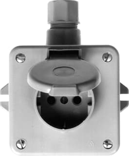 Hateha - WD 16 Wandcontactdoos (WCD schakelmat.) wcd ra 2p+a klapd gr