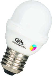 MK - Golf Ball LED-lamp Bail Led12 Bl E27 240V1.5W Rgb