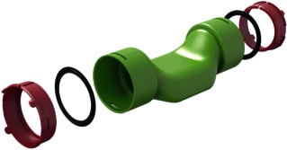 Ubbink - Air Excellent Verloop luchtkanaal Air Exc Ae34C Crossing Kit