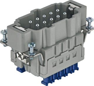 Harting - Contactblok v rechthoekige connect. Han 10Es Press - M