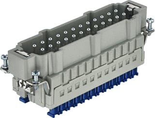 Harting - Contactblok v rechthoekige connect. Han 24Es Press - M