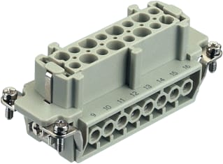 Harting - Contactblok v rechthoekige connect. 09360162701