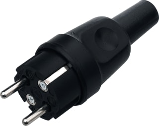 Kalthoff - 341 Geaarde stekker Contactstop Ra Volrubber