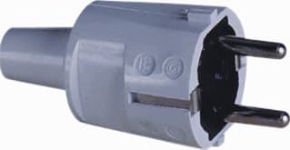 ABL - Connectivity Geaarde stekker contst pvc bus+ra grys