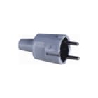 ABL - Connectivity Geaarde stekker contst pvc bus+ra grys