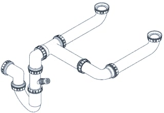 Grohe - P-, S-, beker sifon siphon