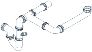 Grohe - P-, S-, beker sifon korf plug