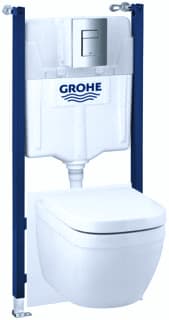 Grohe - Solido Euro Ceramic Inbouwelement wandcl. en spoelresrv solio wc-pack 5 in 1