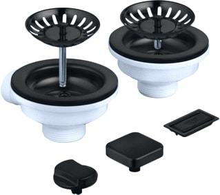 Grohe - Afvoerplug korfplug set, 2 spoelbak