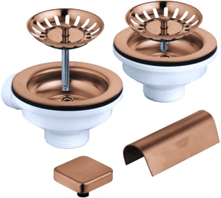 Grohe - Afvoerplug korfplug se 2 spoelbakken