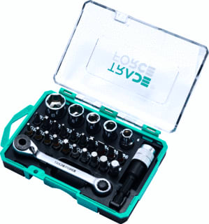 TRADEFORCE - Gereedschapset Mini Rtlsltl&Drv Acc 27Dl