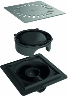 Easydrain - Douchegoot Aquacom 15X15 +Flens