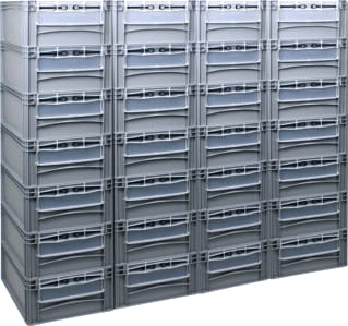Schiphorst - Basicline Opbergbak Bline Stapbakmuur 4X7 Gri