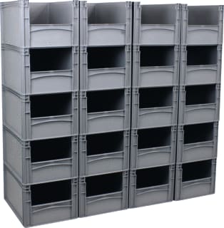 Schiphorst - Basicline Opbergbak Bline Stapbakmuur 4X5 Gri