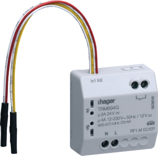 Hager - Schakelactor bussysteem Knx-Rf Schakelact Pot Vrij