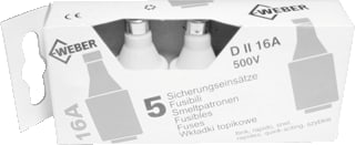 Hager Weber - Snel D-zekering zekering d2 16a s    ds5