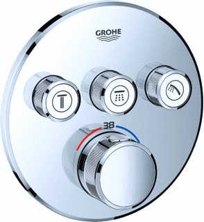 Grohe - Grohtherm SmartControl Inbouwmengkraan Therm Sc Opb M/Omstel