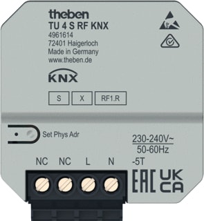 Theben - Binaire ingang bussysteem Tu 4 S Rf Knx