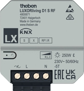 Theben - LUXORliving Dimactor bussysteem d1 s rf
