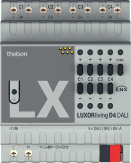 Theben - LUXORliving Systeeminterface bussysteem D4 Dali