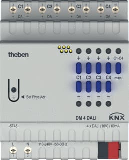 Theben - Systeeminterface bussysteem Dm 4 Dali Knx