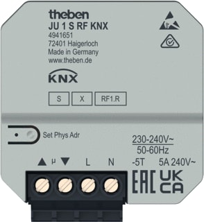 Theben - Jaloezie-actor bussysteem Ju 1 S Rf Knx