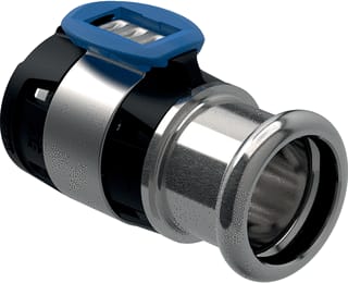 Geberit - FlowFit Fitting met 2 aansluitingen Overgang Rvs Peinde D40-35