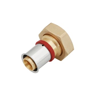 VSH - UltraPress K7261 Fitting met 2 aansluitingen Wartel 25Xg3/4