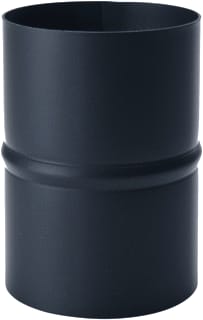 Nedco - Enkelw. rookgashulpstuk 2 aansl. Pk 80Mm Verloop V-V Zwart