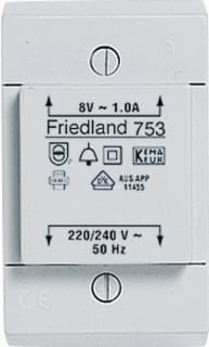 Honeywell Home - Beltransformator Trafo 220/753-8V 1A Wit