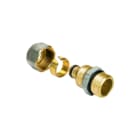 Henco - Fitting met 2 aansluitingen Overg/Kopp 14X3/8"Bu