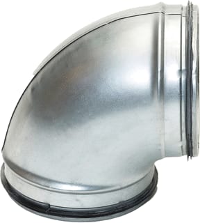 AIR Spiralo® - KEN-LOK® Bocht rond luchtkanaal 125 Gbs 90 Geperste Bocht