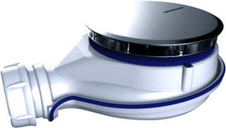 Nicoll - Turboflow XS Sifon voor bad/douchebak/vloer 0205800