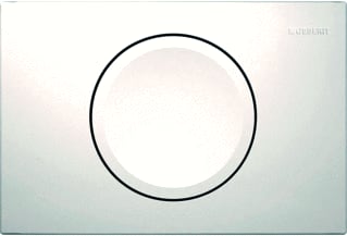 Geberit - Delta15 Bedieningsplaat spoelsysteem Bed Pan Rnd Wt