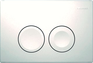 Geberit - Delta25 Bedieningsplaat spoelsysteem Bed Pan Rnd Wt