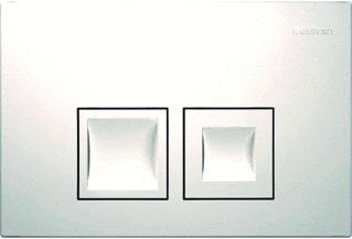 Geberit - Delta35 Bedieningsplaat spoelsysteem Delta25 Bed Pan Sq Wt