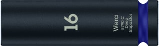 Wera - Dop voor zeskantmoeren 8790C Impdp Dppn1/2-16X83